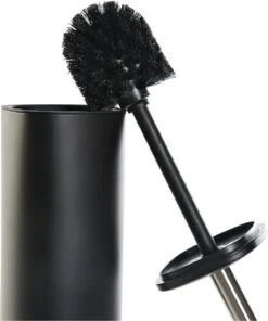 Toiletborstel Zwart Met Houder Van Kunststof 38 Cm - Wc-borstels -Thuis Badkamer 1002x1200 2