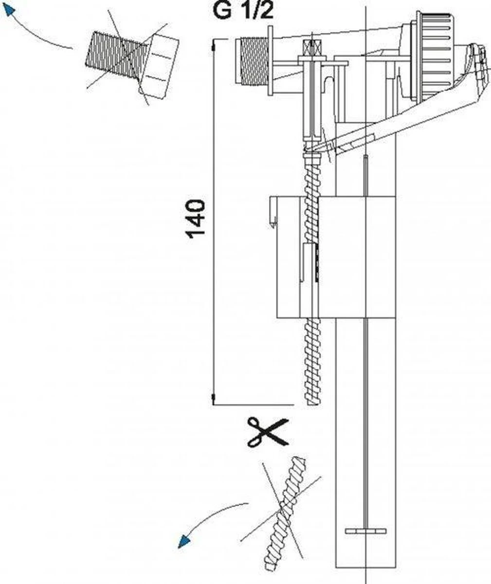 Wisa Vlotterkraan Universeel 7 Wisa Vlotterkraan Universeel - Afbeelding 5