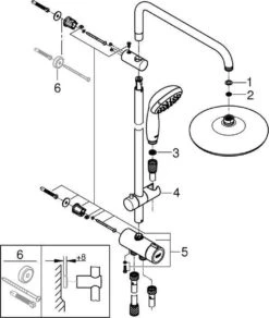 GROHE New Tempesta Cosmopolitan 210 Regendouche - ø 21 Cm - Zonder Thermostaat - Chroom -Thuis Badkamer 1015x1200 1