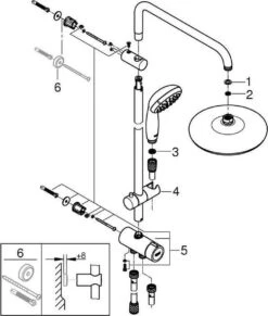 GROHE QuickFix Vitalio Joy 310 Regendouche - CoolTouch - Met Planchet - ø 31 Cm - Chroom -Thuis Badkamer 1017x1200 1
