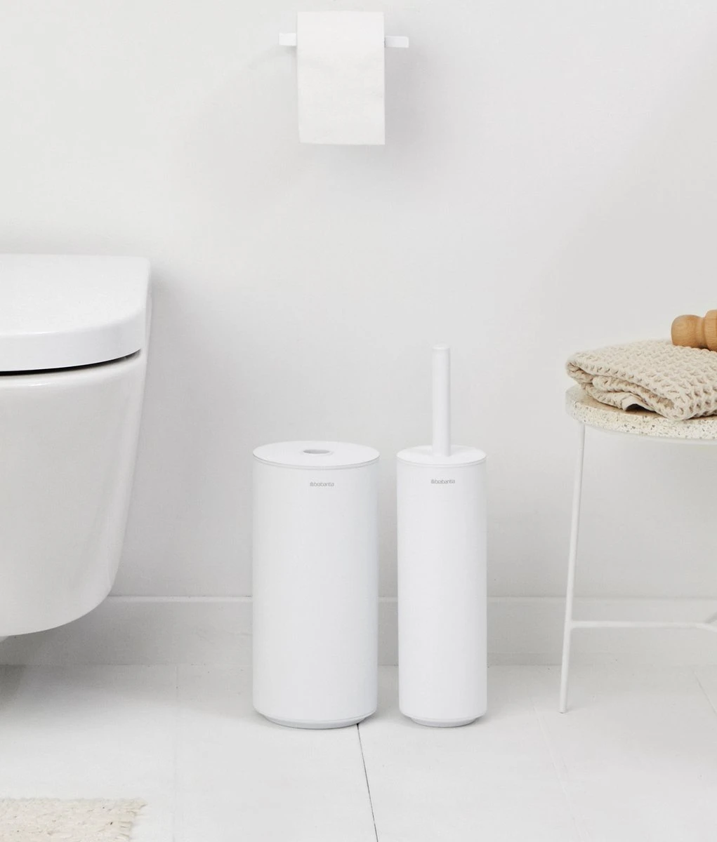 Brabantia MindSet Toiletaccessoires Set Van 3 - Mineral Fresh White 4 Brabantia MindSet Toiletaccessoires Set Van 3 - Mineral Fresh White - Afbeelding 2