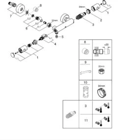 GROHE QuickFix Precision Get Thermostatische Douchekraan - EcoJoy - Met Koppelingen - Chroom - 34773000 -Thuis Badkamer 1034x1200 1