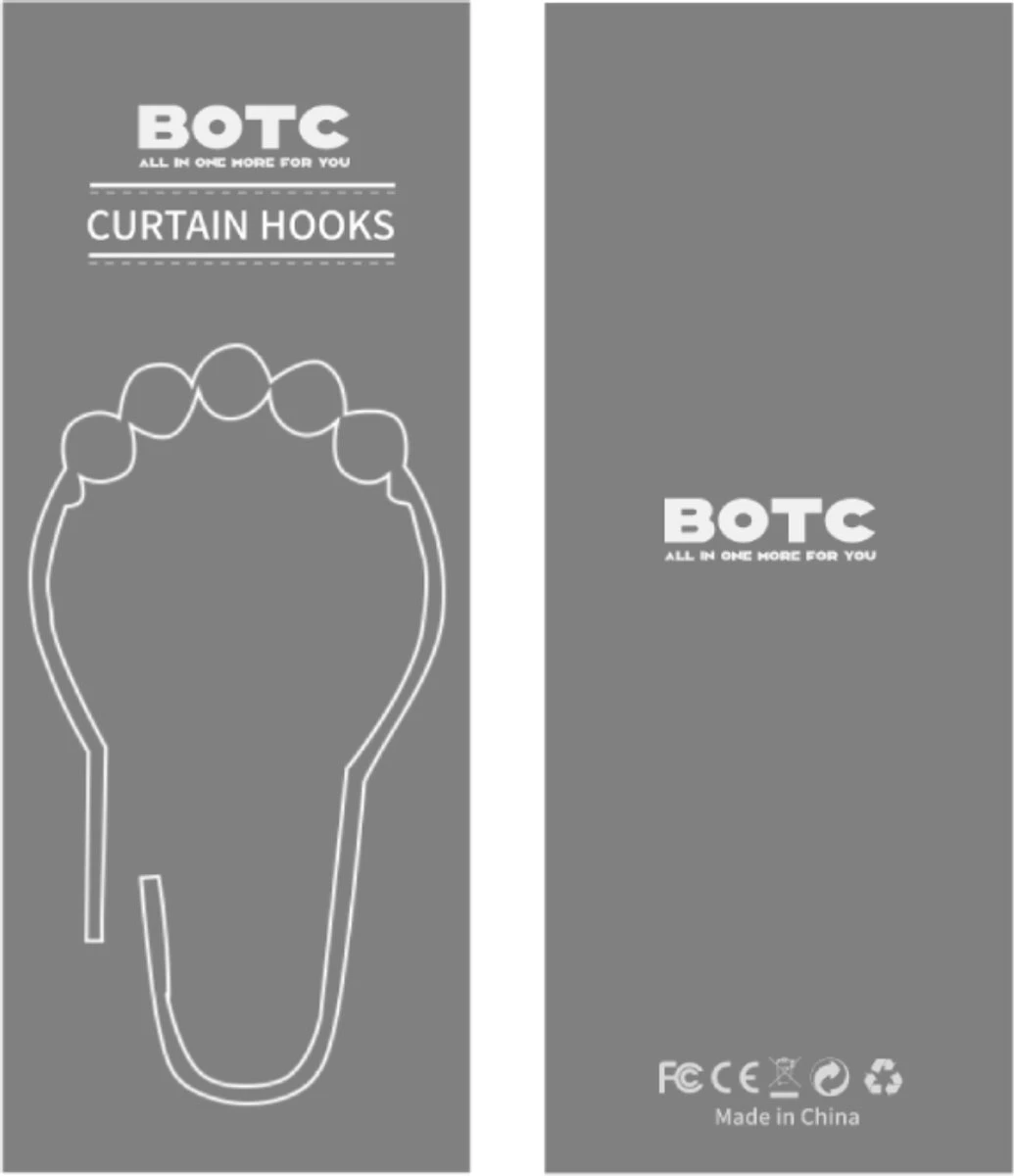 BOTC Gordijnringen - 12 Stuks Gordijn Haken - Gordijnhaken- RVS Gordijn Ringen Voor Gordijn Roede - Sliver 10 BOTC Gordijnringen - 12 Stuks Gordijn Haken - Gordijnhaken- RVS Gordijn Ringen Voor Gordijn Roede - Sliver - Afbeelding 8