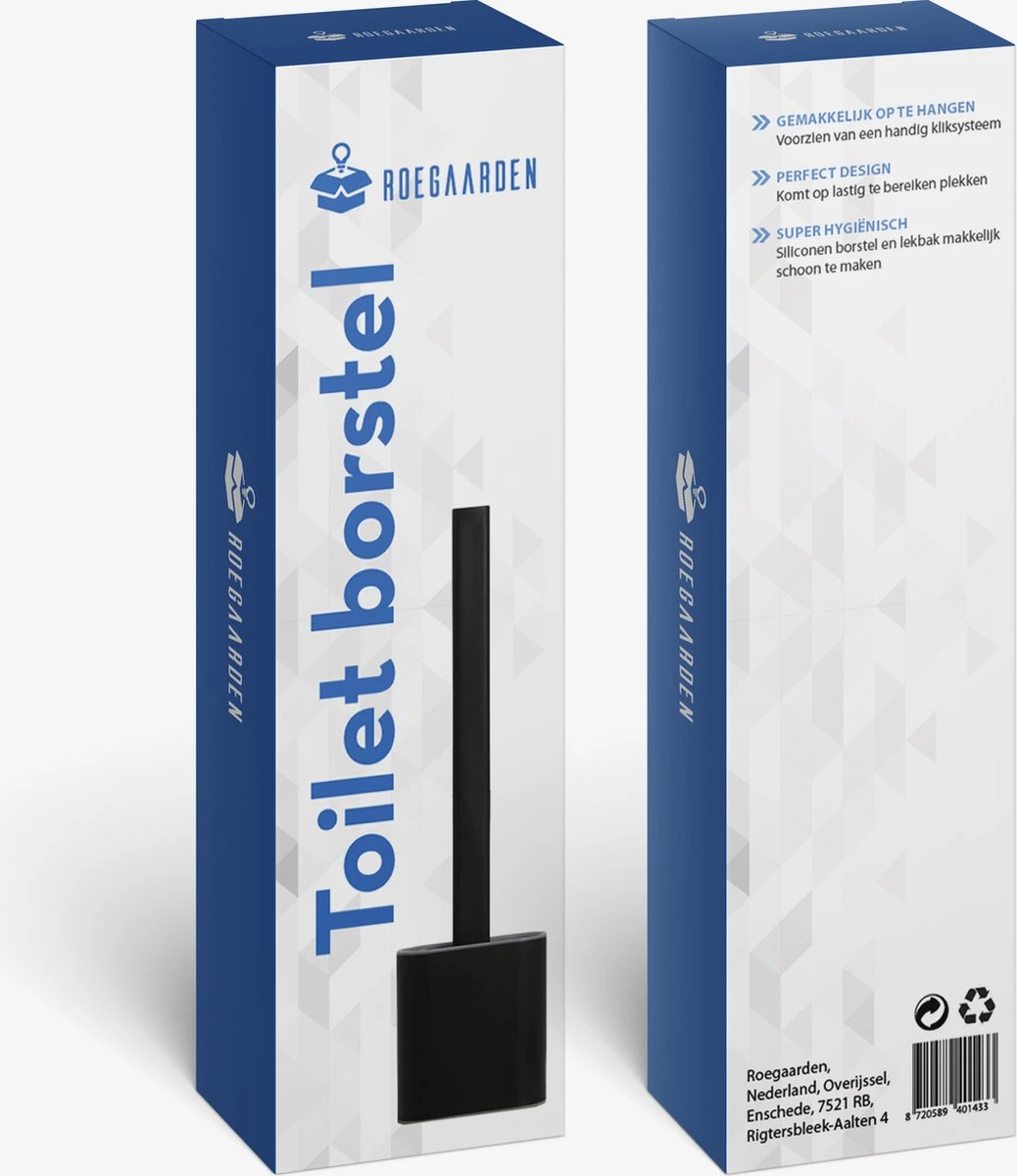 Roegaarden WC Borstel Met Houder – Toiletborstel – Siliconen – Vrijstaand En Hangend – Zwart 10 Roegaarden WC Borstel Met Houder – Toiletborstel – Siliconen – Vrijstaand En Hangend – Zwart - Afbeelding 8