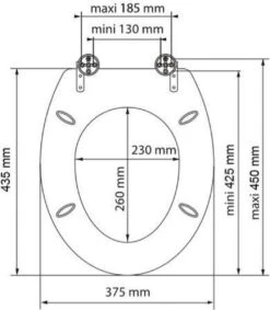 SCHÜTTE WC-Bril 80104 SPIRIT ANTHRAZIT - MDF-Hout - Soft Close - Verchroomde Scharnieren - Gelakt - Gesatineerd Antraciet -Thuis Badkamer 1048x1200 1