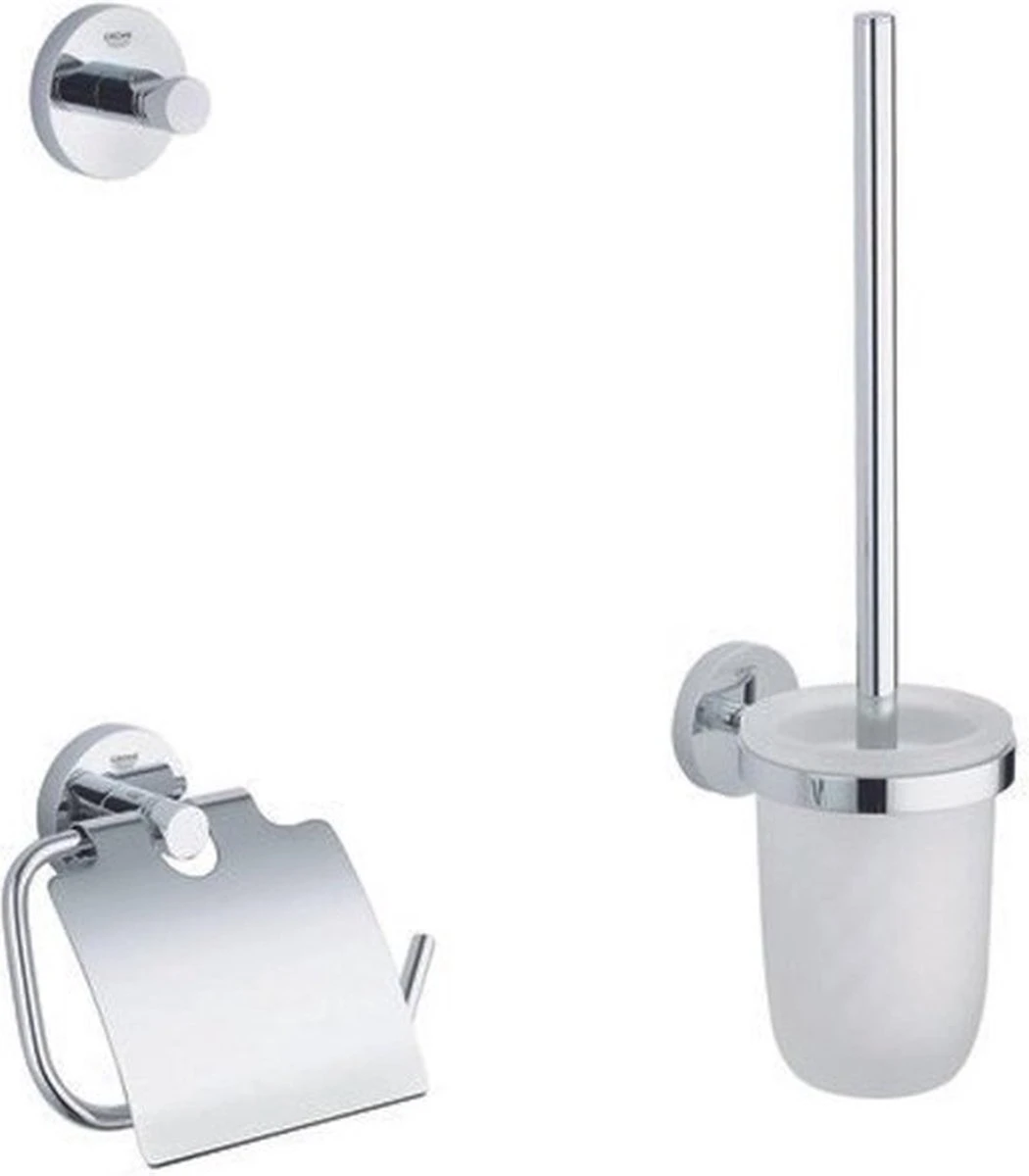 GROHE Essentials Accessoireset - Toiletrolhouder - Toiletborstelset - Haak 6 GROHE Essentials Accessoireset - Toiletrolhouder - Toiletborstelset - Haak - Afbeelding 4