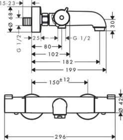 Hansgrohe Ecostat 1001CL Badthermostaat - Chroom 19 Hansgrohe Ecostat 1001CL Badthermostaat - Chroom -Thuis Badkamer 1054x1200 2