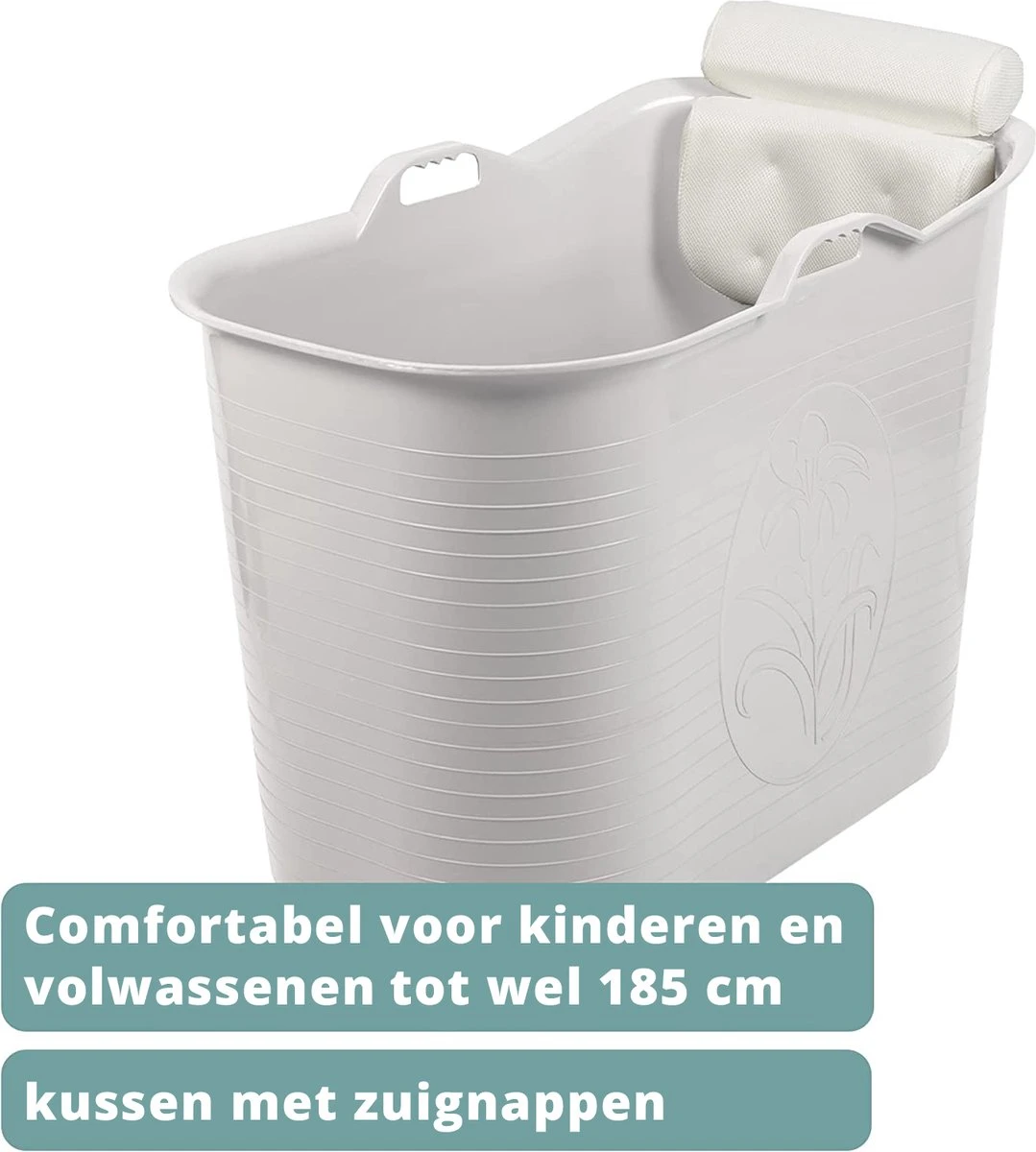 Zitbad Voor Volwassenen - Bath Bucket - Wit - 200L 16 Zitbad Voor Volwassenen - Bath Bucket - Wit - 200L - Afbeelding 14