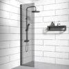 Badplaats Douchewand Rizani 40 Cm X 200 Cm - Zwart – Getint Rookglas Inloopdouche 8 Mm Veiligheidsglas -Thuis Badkamer 1099x1200 1