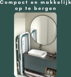 Livista® - Opvouwbaar Bad - Blauw - Zitbad - Inklapbaar - Bath Bucket - 150 CM LANG - XL - Incl. Thermometer & Onderwater LED Lichten -Thuis Badkamer 1118x1200 1