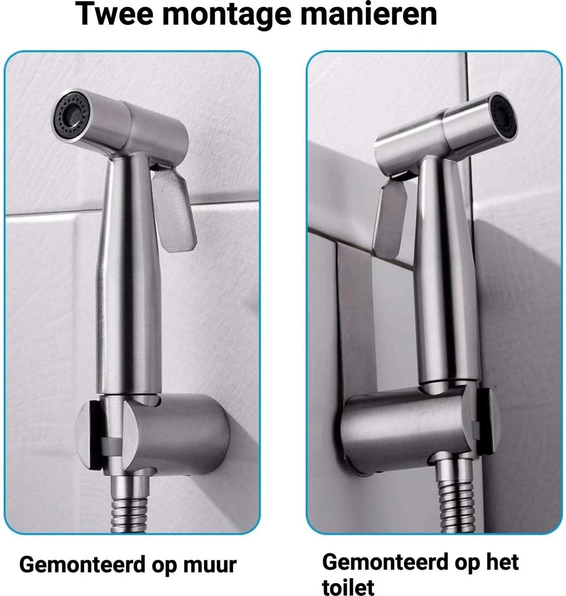 El Suvon® Bidet Handdouche - Shattaf - Bidet Sproeier - Bidetkraan 7 El Suvon® Bidet Handdouche - Shattaf - Bidet Sproeier - Bidetkraan - Afbeelding 6