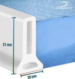 Merkloos Hoge Zelfklevende Waterkering Badkamer 200 Cm - Douchedorpel - Wateroverlast - Douchebak - Waterstopper - Sanitair Dorpel -Thuis Badkamer 1141x1200 2