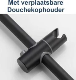 Moodcare® Glijstang - Douche Glijstang - 70 Cm - Mat Zwart - Zonder Boren -Thuis Badkamer 1143x1200 2