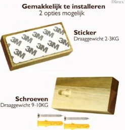 Dieux® - Luxe Handdoekhaakjes Zelfklevend - Handdoekhouder - Wandhaak - Acaciahout Haken - Zelfklevende Haakjes - Handdoeken - Handdoekrek - Badkamer - Keuken - Pasen -Thuis Badkamer 1148x1200 5