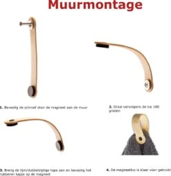 Brute Strength - Leren Magneet Theedoekhaak - Zwart - 2 Stuks - Ophanghaakje - Keukendoekhaakje - Handdoekhaakje - Handdoeklus - Handdoekhanger - Handdoekhaak - Magnetisch -Thuis Badkamer 1164x1200 4
