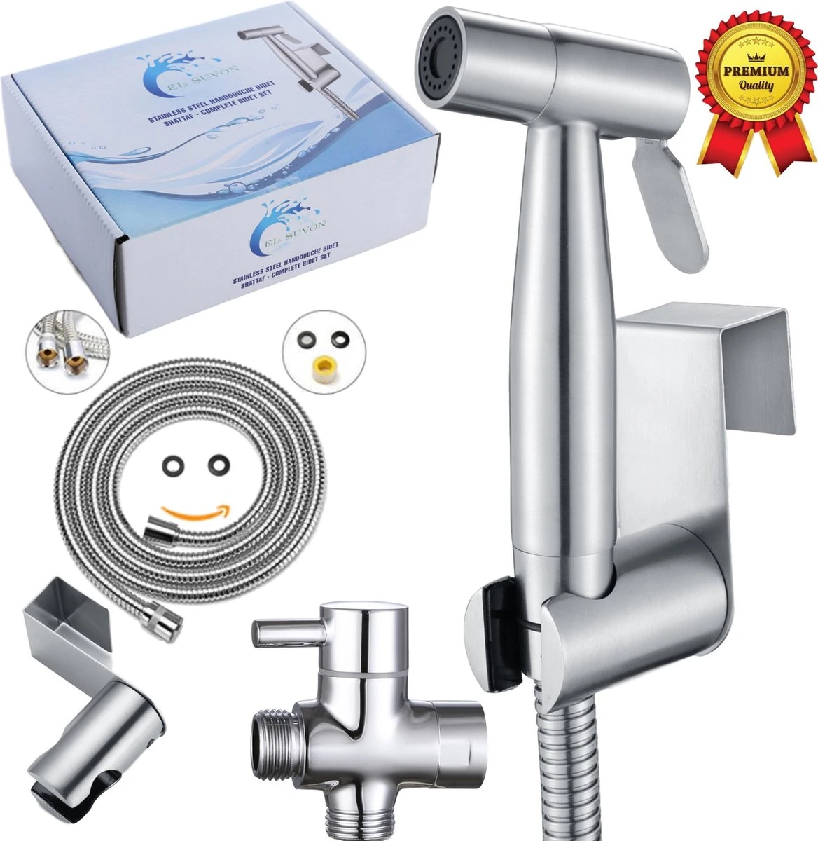 El Suvon® Bidet Handdouche - Shattaf - Bidet Sproeier - Bidetkraan 2 El Suvon® Bidet Handdouche - Shattaf - Bidet Sproeier - Bidetkraan