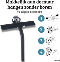 Mmoods Douchewisser Zwart - Douche Trekker Met Zuignap - Vloerwisser Badkamer - Vloertrekker RVS 12 Mmoods Douchewisser Zwart - Douche Trekker Met Zuignap - Vloerwisser Badkamer - Vloertrekker RVS -Thuis Badkamer 1172x1200 1