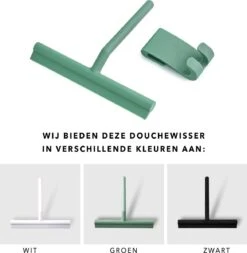Douchewisser Groen Met Ophangsysteem- Badkamer Accessoires- Raamwisser- Trekker Douche- Silicone- 21cm X 16cm -Thuis Badkamer 1172x1200