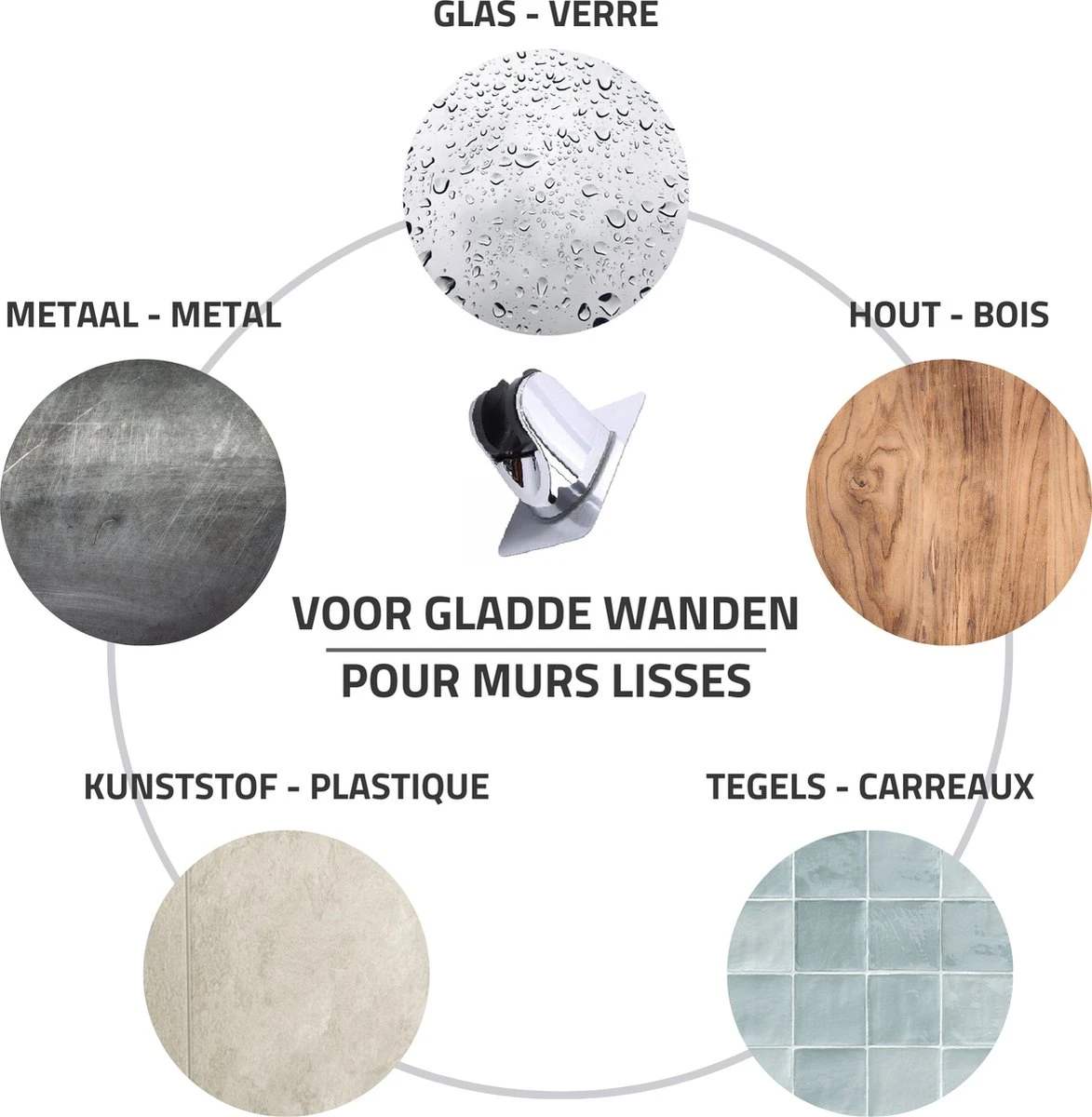 Merkloos Douchekophouder – Douchekop Houder – Handdouchehouder – Douchehouder - Zonder Boren – Verstelbaar - Zelfklevend - Met Haakje 11 Merkloos Douchekophouder – Douchekop Houder – Handdouchehouder – Douchehouder - Zonder Boren – Verstelbaar - Zelfklevend - Met Haakje - Afbeelding 9
