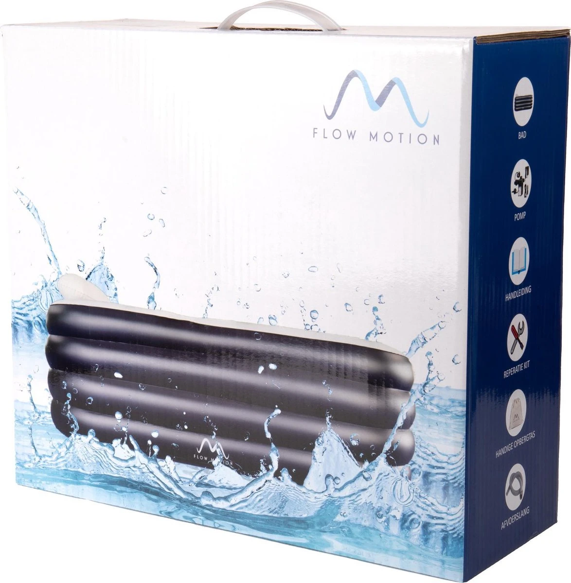 FlowMotion Opblaasbaar Ligbad Met Afdekhoes - Inclusief Pomp En Opbergtas - Ligbad - Zitbad - Zwembad - Opblaasbare Badkuip - Opblaas Bad - Bathtub - Jacuzzi - Opvouwbaar Bad - Badkuip 8 FlowMotion Opblaasbaar Ligbad Met Afdekhoes - Inclusief Pomp En Opbergtas - Ligbad - Zitbad - Zwembad - Opblaasbare Badkuip - Opblaas Bad - Bathtub - Jacuzzi - Opvouwbaar Bad - Badkuip - Afbeelding 6