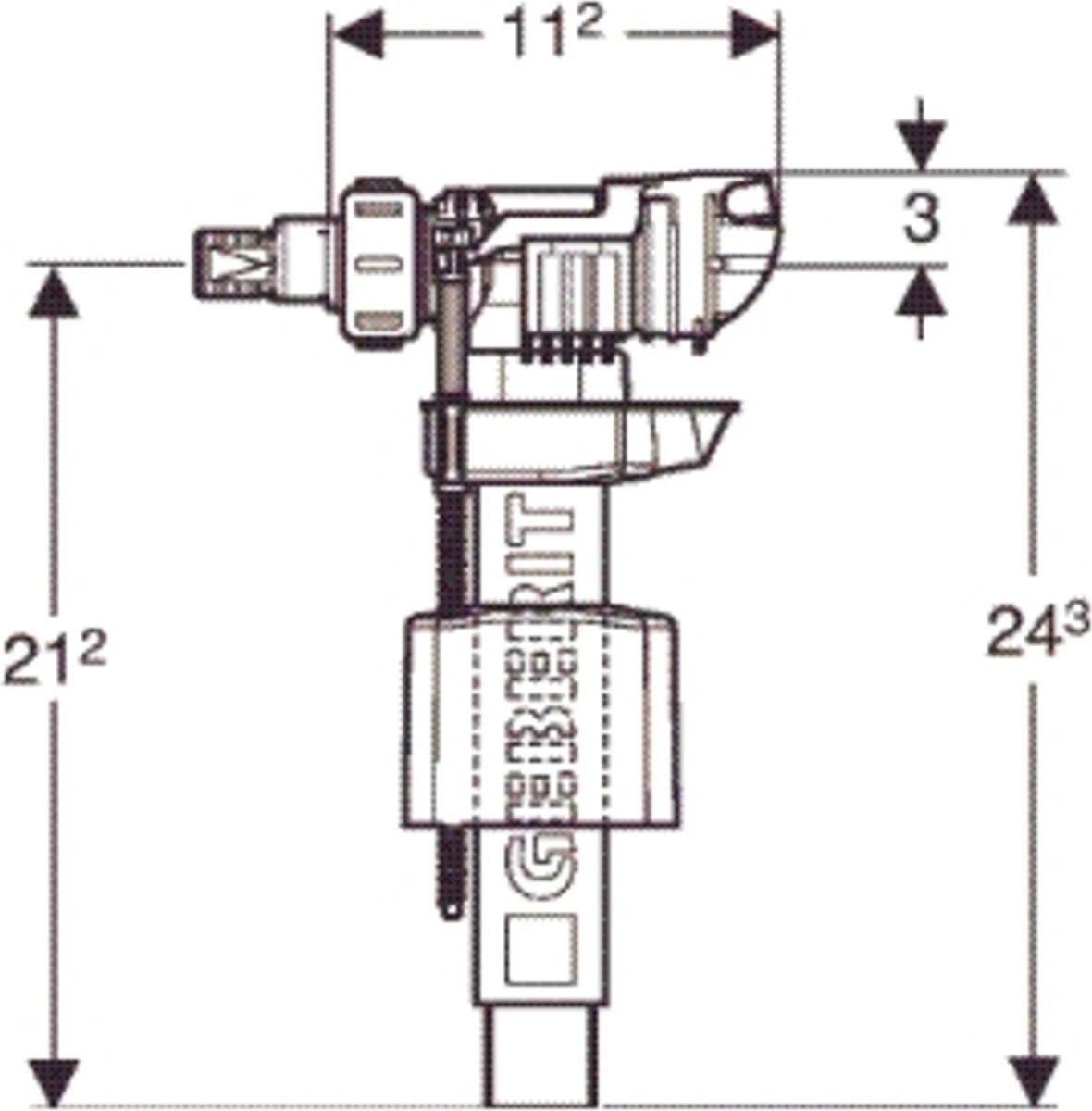Geberit Vlotterkraan Universeel 5 Geberit Vlotterkraan Universeel - Afbeelding 3