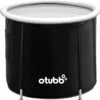 Zitbad | Opblaasbaar Zitbad Voor Volwassenen Van OTUBB | Ofuro | Opvouwbare Badkuip | Inklapbaar | Rond | IJsbad | Zwart | Bath Bucket -Thuis Badkamer 1188x1200 3