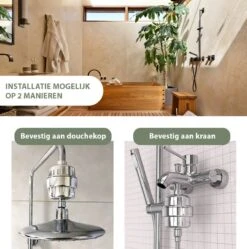 Mineraal Douchefilter Deluxe - Waterfilter Voor Douchekop - Ionisch - Douchefilter - Waterbesparend - Anti Kalk - Water Filter - Waterzuiveraar -Thuis Badkamer 1189x1200 2