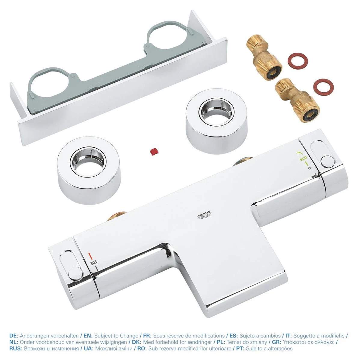 GROHE Grohtherm 2000 New Thermostatische Badkraan - 15cm - CoolTouch - Met Tray - Chroom - 34464001 13 GROHE Grohtherm 2000 New Thermostatische Badkraan - 15cm - CoolTouch - Met Tray - Chroom - 34464001 - Afbeelding 11