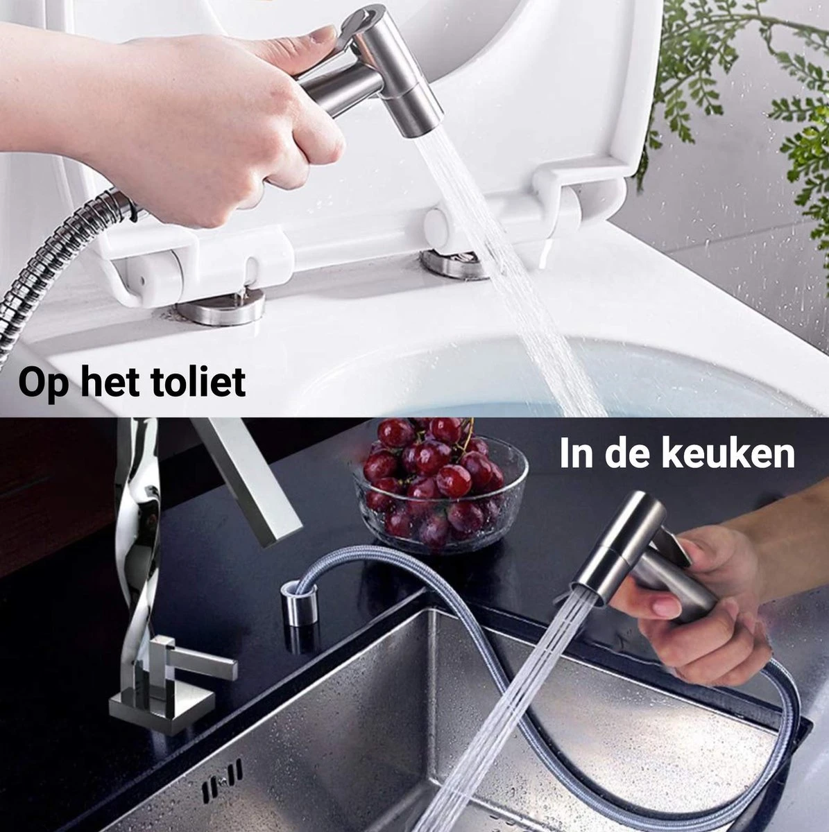 El Suvon® Bidet Handdouche - Shattaf - Bidet Sproeier - Bidetkraan 10 El Suvon® Bidet Handdouche - Shattaf - Bidet Sproeier - Bidetkraan - Afbeelding 9