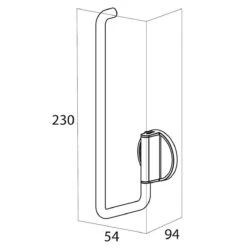 Tiger Tune - Reserverolhouder - Messing Geborsteld / Zwart -Thuis Badkamer 1196x1200 13
