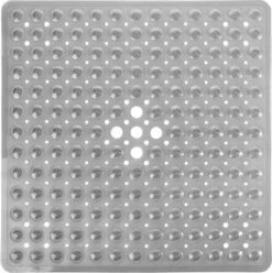 Douchemat - Antislipmat - Douchemat Antislip - Badmat - Badmat Antislip - Grijs - Antislipmat Douche - 53cm X 53cm - BPA Vrij - Antibacterieel - Antislip - Wasbaar- EJC Products