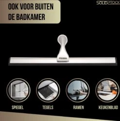 Douchewisser Rvs - Luxe Trekker Douche - Raamwisser Met Ophanghaak - Douchetrekker - Niet Boren - Chroom -Thuis Badkamer 1197x1200 2