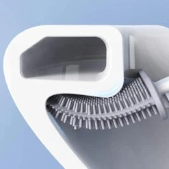 Easy Clean - Flexible Siliconen Wc Borstel Met Houder - Gesloten Onderkant - Ophangbaar - Vernieuwd Design - Toiletborstel - Wit - WC Borstel -Thuis Badkamer 1198x1200 18
