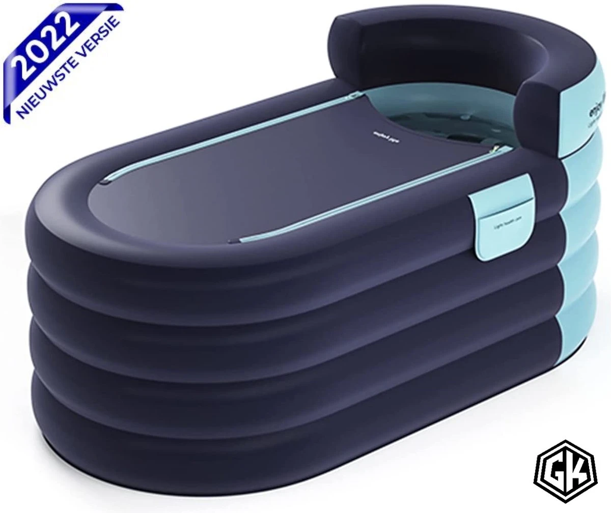 Opblaasbaar Bad - Blauw Ligbad - Zitbad Volwassenen - Ijsbad - Badkuip - Opblaasbad - Opvouwbaar Bad 3 Opblaasbaar Bad - Blauw Ligbad - Zitbad Volwassenen - Ijsbad - Badkuip - Opblaasbad - Opvouwbaar Bad