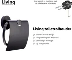 Toiletaccessoireset Zwart 3-delig - Luxe Toilet Set - Toiletborstel Met Houder - Toiletrolhouder Met Klep - Handdoekhaak 11 Toiletaccessoireset Zwart 3-delig - Luxe Toilet Set - Toiletborstel Met Houder - Toiletrolhouder Met Klep - Handdoekhaak -Thuis Badkamer 1200x1008 5