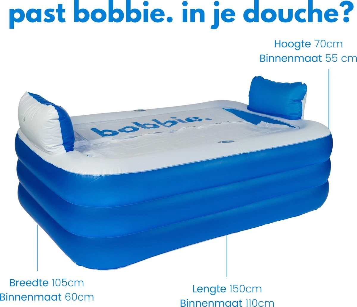 Bobbie. Blue - Opblaasbaar Ligbad Voor 2 Personen - Geschikt Voor Binnen En Buiten - Ijsbad - Zitbad - Zwembad - Badkamer - Bath Bucket 7 Bobbie. Blue - Opblaasbaar Ligbad Voor 2 Personen - Geschikt Voor Binnen En Buiten - Ijsbad - Zitbad - Zwembad - Badkamer - Bath Bucket - Afbeelding 5