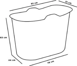 Zitbad Voor Volwassenen - Bath Bucket - Blauw - 200L 20 Zitbad Voor Volwassenen - Bath Bucket - Blauw - 200L -Thuis Badkamer 1200x1031