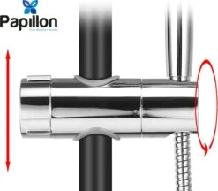 Merkloos Universeel Glijstuk - Chroom - 25 Mm - Handdouchehouder - Papillon 13 Merkloos Universeel Glijstuk - Chroom - 25 Mm - Handdouchehouder - Papillon -Thuis Badkamer 1200x1050 2