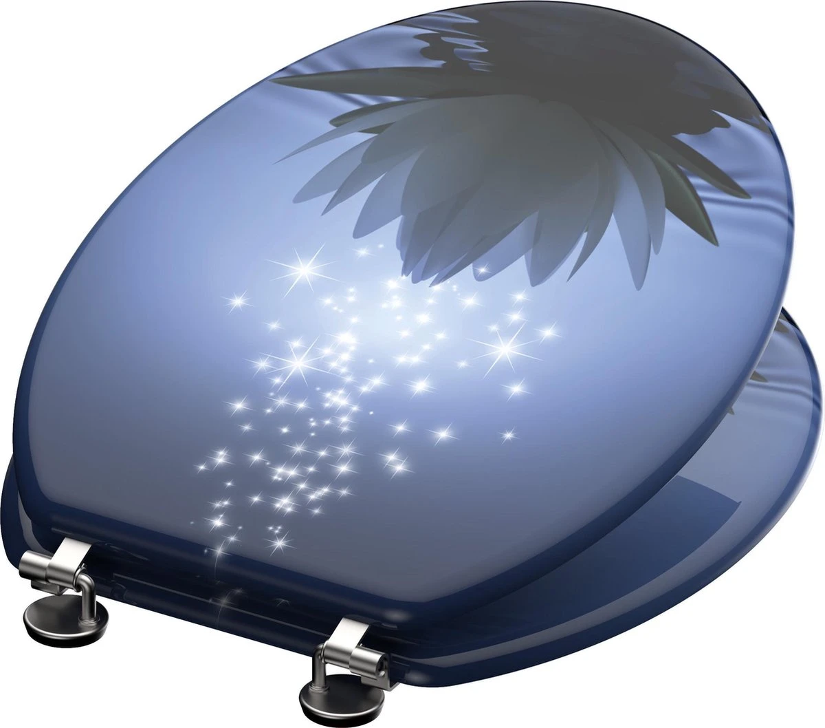 SCHÜTTE WC-Bril 80082 WATER LILY - MDF-Hout - RVS Scharnieren - Decor - 3-zijdige Print 5 SCHÜTTE WC-Bril 80082 WATER LILY - MDF-Hout - RVS Scharnieren - Decor - 3-zijdige Print - Afbeelding 3