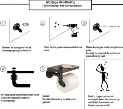 Merkloos Toiletrolhouder Met Telefoonplankje – Plankje - Toiletpapier - Zwart - WC Rolhouder – Badkamer Accesoires – Telefoonhouder 11 Merkloos Toiletrolhouder Met Telefoonplankje – Plankje - Toiletpapier - Zwart - WC Rolhouder – Badkamer Accesoires – Telefoonhouder -Thuis Badkamer 1200x1060