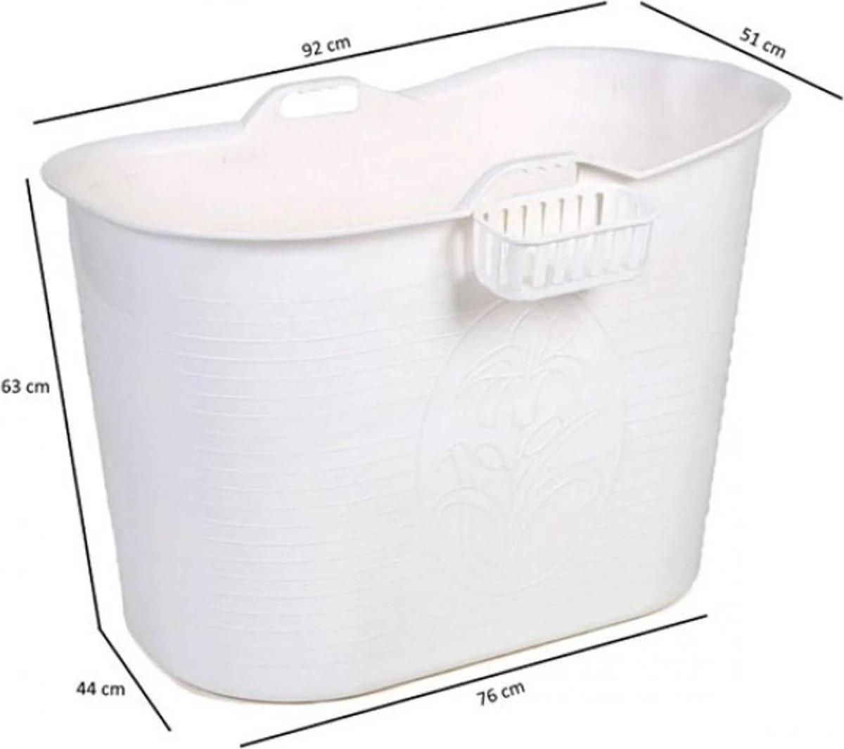 Zitbad Voor Volwassenen - Bath Bucket - Wit - 200L 11 Zitbad Voor Volwassenen - Bath Bucket - Wit - 200L - Afbeelding 9