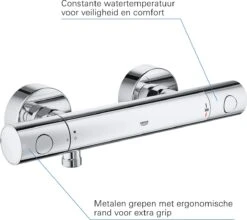 GROHE QuickFix Precision Get Thermostatische Douchekraan - EcoJoy - Met Koppelingen - Chroom - 34773000 -Thuis Badkamer 1200x1068 1