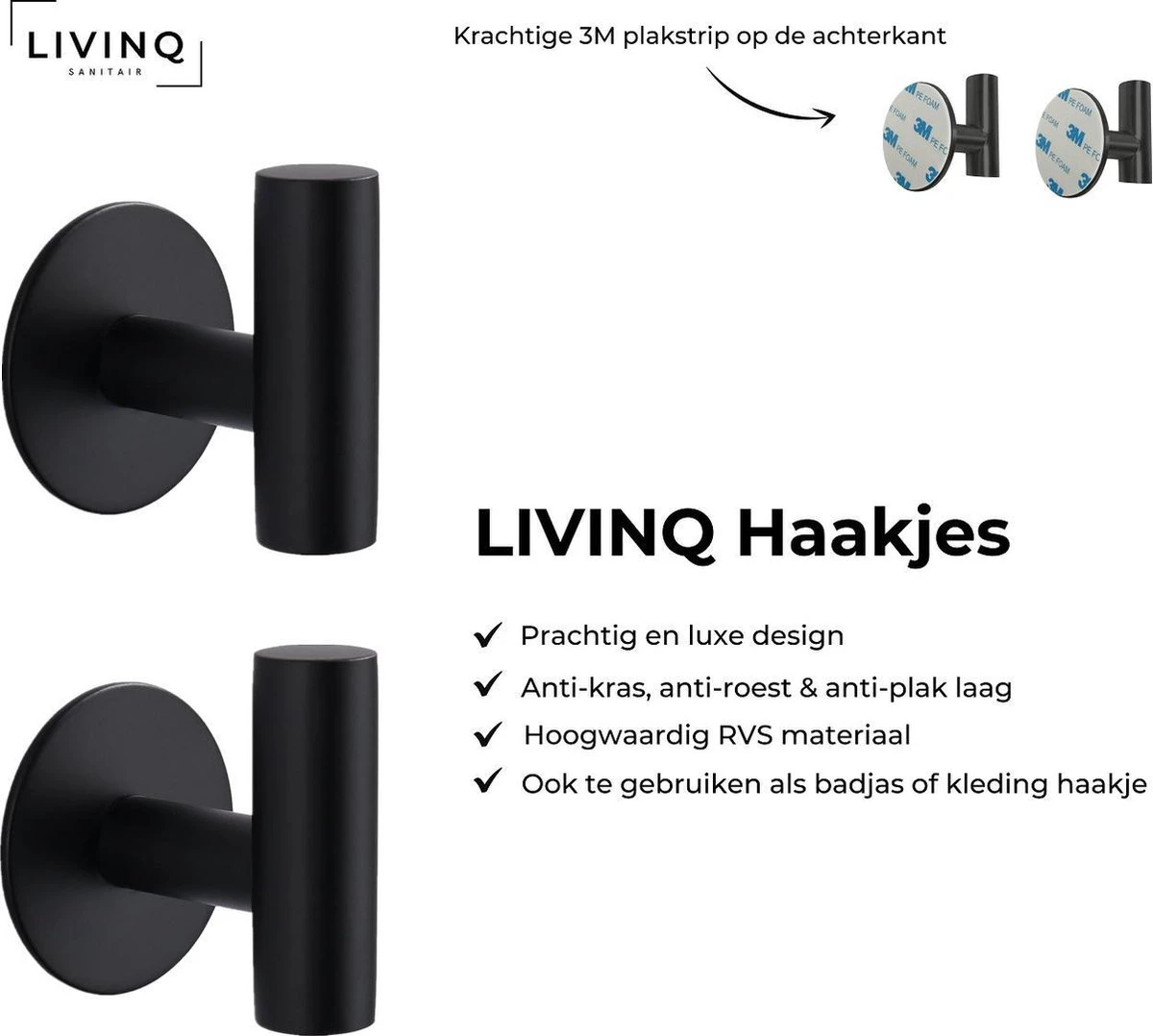 Toiletset Zwart 4-delig - Toiletaccessoireset - Toiletborstelhouder - Toiletrolhouder - Reserverolhouder - Handdoekhaakjes - RVS - Toilet Accessoires Set - Badkamer 7 Toiletset Zwart 4-delig - Toiletaccessoireset - Toiletborstelhouder - Toiletrolhouder - Reserverolhouder - Handdoekhaakjes - RVS - Toilet Accessoires Set - Badkamer - Afbeelding 5