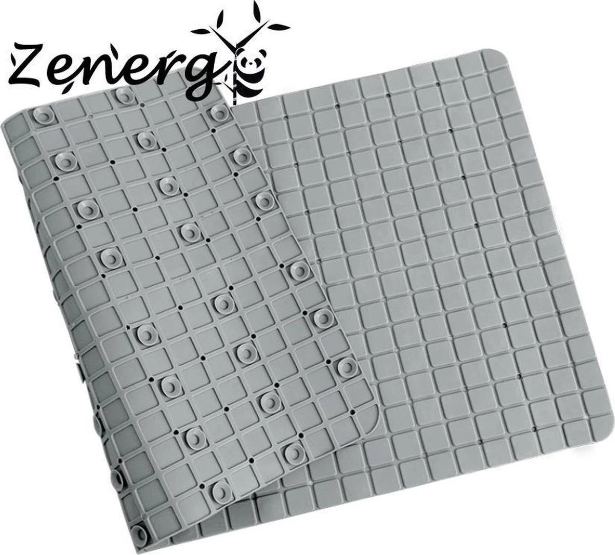 Zenergy Badmat - Antislipmat - Douchemat - Grijs - 70x40cm - Antislipmat Bad - Antislipmat Douche - Schimmelbestendig - Met Zuignappen - Wasbaar 5 Zenergy Badmat - Antislipmat - Douchemat - Grijs - 70x40cm - Antislipmat Bad - Antislipmat Douche - Schimmelbestendig - Met Zuignappen - Wasbaar - Afbeelding 3