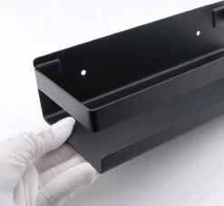 Merkloos Doucherek- Douchemand- Badkamerrek- Badkamer Organiser- Badkamer Organizer-Rekje Voor In De Douche- Badkamer Plank-Rekje Voor Shampoo- RVS- Zonder Boren- Zelfklevend- Rechthoek Vorm- Met Of Zonder Schroeven- Ophangbaar- Met Lijm- 20 Cm- Zwart -Thuis Badkamer 1200x1107 2