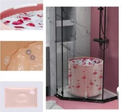 Opzetbaar Bad - 1 Persoons Balkonbad - Bad/ Tub Met Afvoerslang - Opzet Bad - 70x70cm - Ijsbad / Ijschallenge -Thuis Badkamer 1200x1112 4