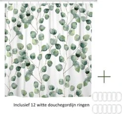 Douchegordijn - Badkamer Accessoires - Eucalyptus - 180x200 Cm 14 Douchegordijn - Badkamer Accessoires - Eucalyptus - 180x200 Cm -Thuis Badkamer 1200x1125 1