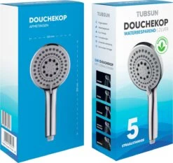 TUBSUN Waterbesparende Douchekop - Handdouche - Regendouche - 50% Waterbesparend - 5 Sproeistanden -Thuis Badkamer 1200x1134