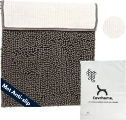 Merkloos Badmat Antislip 40 X 70 Cm - Douchemat - Antislipmat Douche - Extra Zacht - Eenvoudig Wasbaar - Grijs