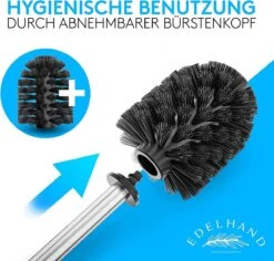 EDELHAND© Toiletpapierhouder Staand Als Toiletset [met GRATIS Toiletborstel] - Roestvrijstalen Toiletpapierhouder Staand Met Toiletborstel En Toiletpapieropslag - Toiletset Met Dienblad -Thuis Badkamer 1200x1146 4